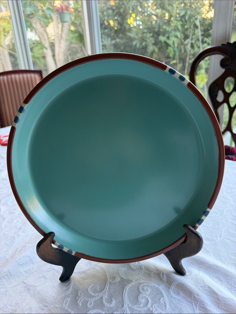 Vintage like new Dansk Mesa Turquoise dinner plate